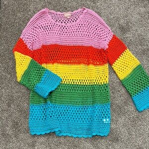 Colorful Crochet Sweater